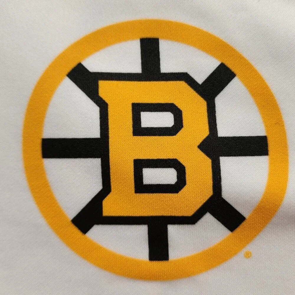 Boston Bruins 100 Centennial White Full Zip Jacket Sweatshirt - Rare